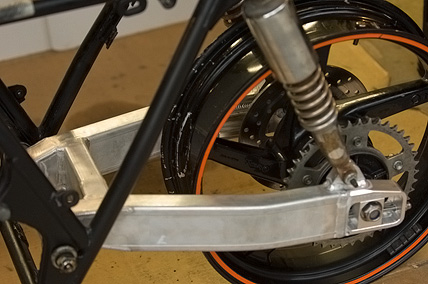 Honda cb750 swingarm swap #2